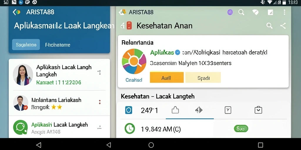 Tampilan antarmuka ARISTA88 dengan fungsi Lacak Langkah yang intuitif.