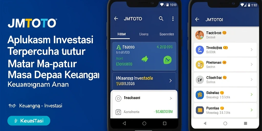 Antarmuka JMTOTO yang ramah pengguna dengan berbagai fitur investasi.