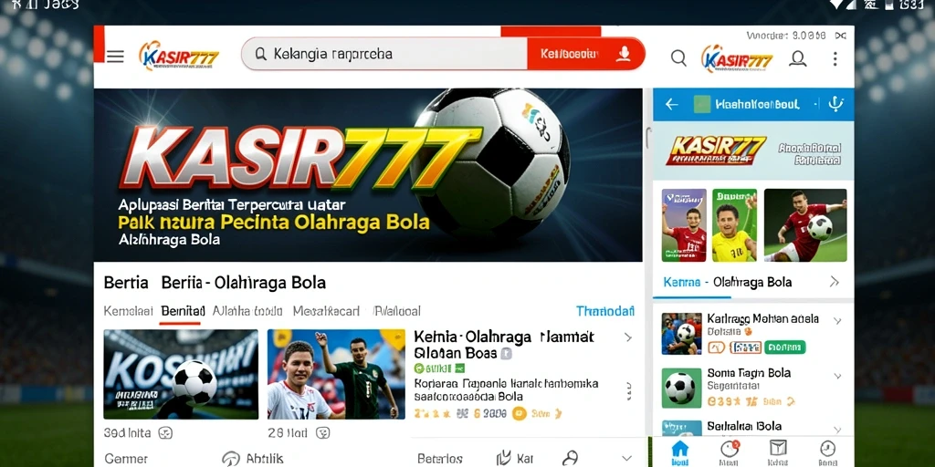 Antarmuka modern dan informatif dari KASIR777