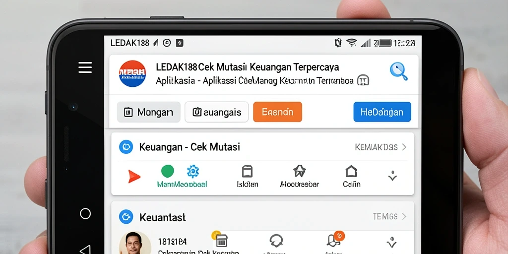 Tampilan antarmuka utama LEDAK188 yang sederhana dan informatif.