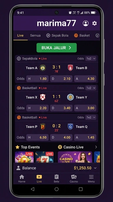 Halaman Link Alternatif marima77 untuk Pengguna Android