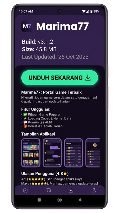 Unduh dan Instal APK marima77 untuk Android
