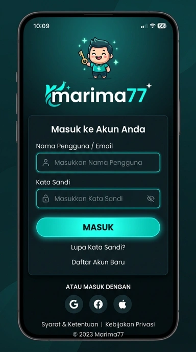 Masuk Akun marima77 untuk Pengguna Android