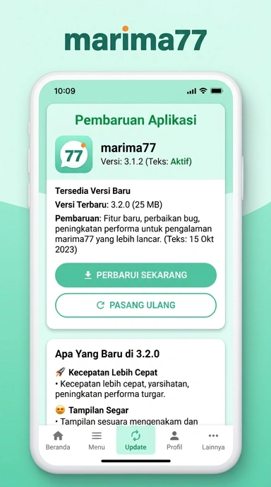 Riwayat Versi marima77 untuk Pengguna Android